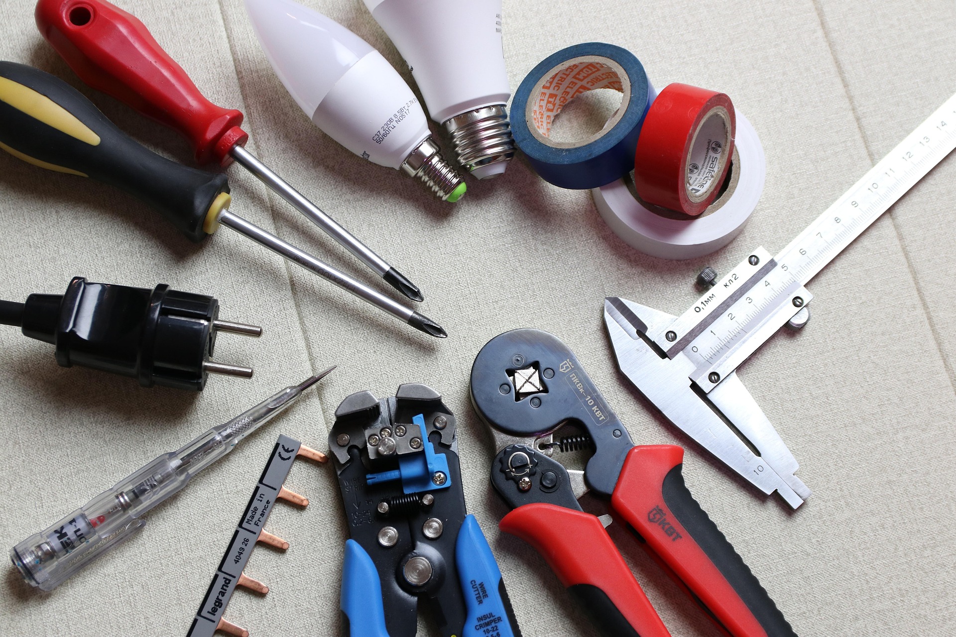 various hand tools
